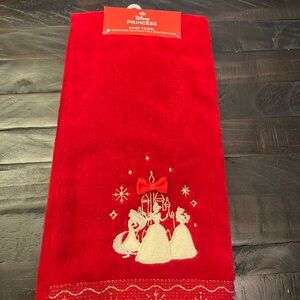 NWT Red Disney Princess Hand Towel
